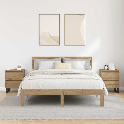 vidaXL Bedside Cabinet 2 pcs Artisan Oak 40 x 35 x 50 cm