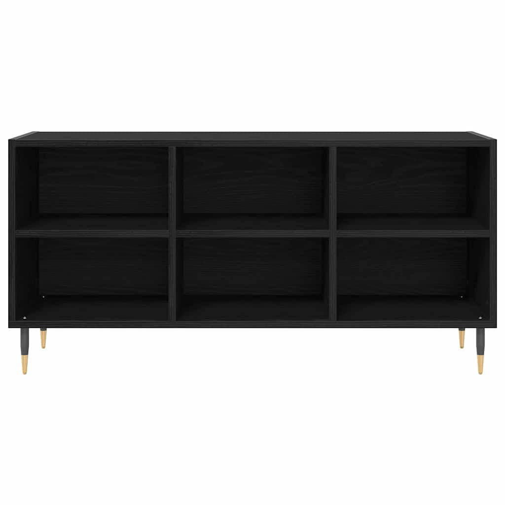 vidaXL TV Cabinet Black Oak 103.5 x 30 x 50 cm Engineered Wood