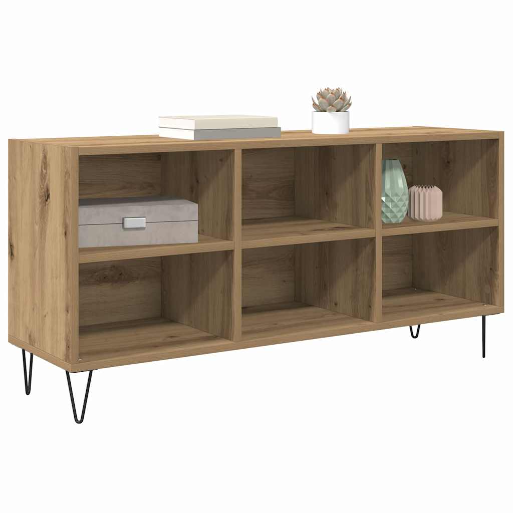 vidaXL TV Cabinet 103.5 x 30 x 50 cm Artisan Oak Engineered Wood