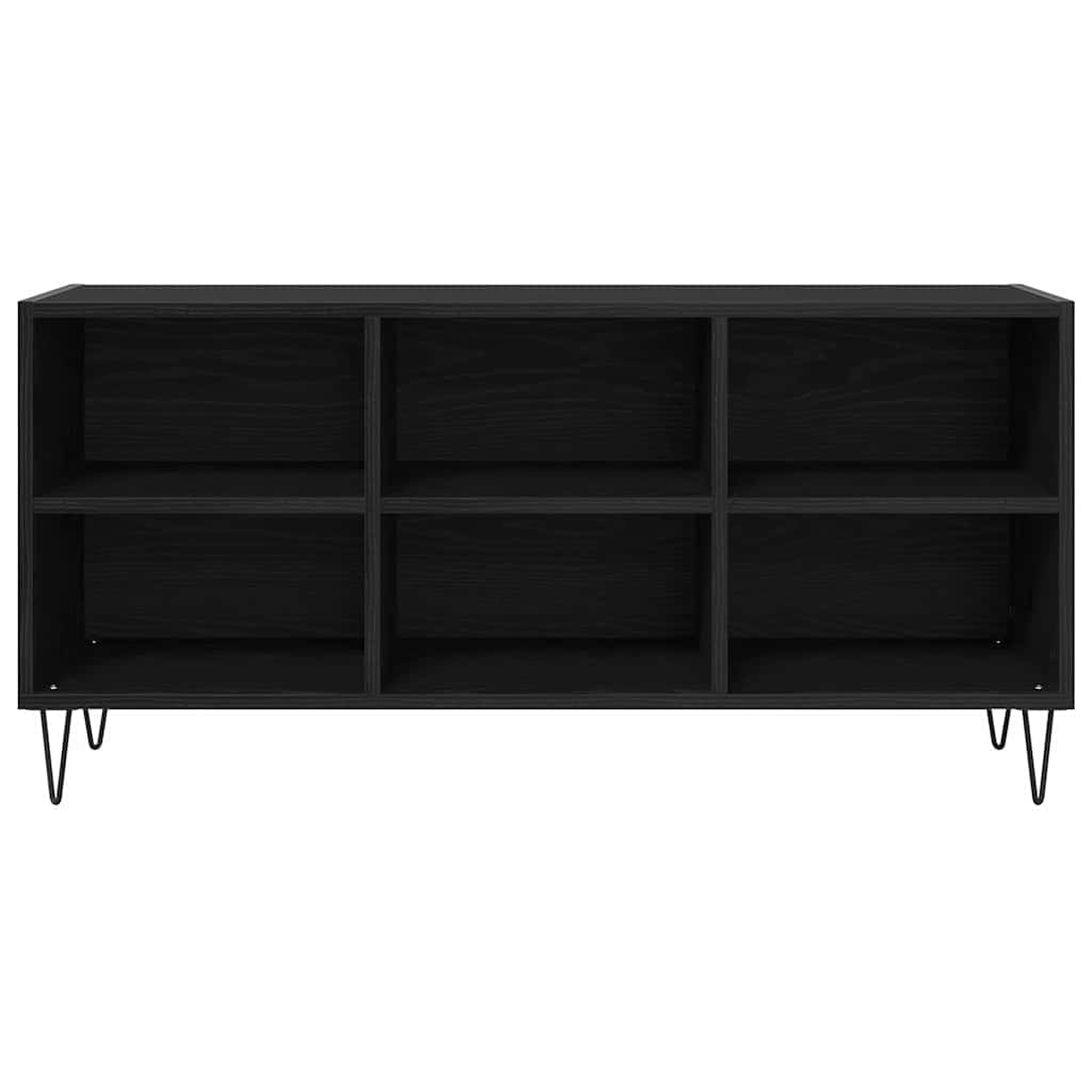vidaXL TV Cabinet Black Oak 103.5 x 30 x 50 cm Engineered Wood