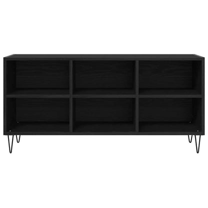 vidaXL TV Cabinet Black Oak 103.5 x 30 x 50 cm Engineered Wood