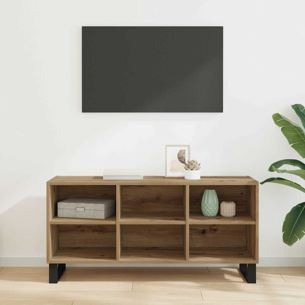 vidaXL TV Cabinet 103.5 x 30 x 50 cm Artisan Oak Engineered Wood