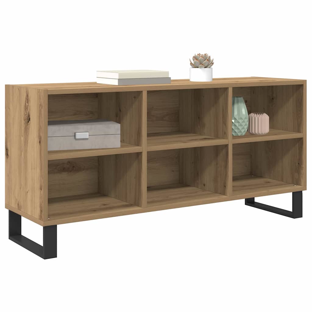 vidaXL TV Cabinet 103.5 x 30 x 50 cm Artisan Oak Engineered Wood