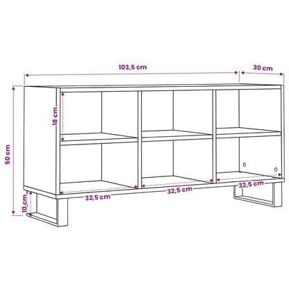vidaXL TV Cabinet 103.5 x 30 x 50 cm Artisan Oak Engineered Wood