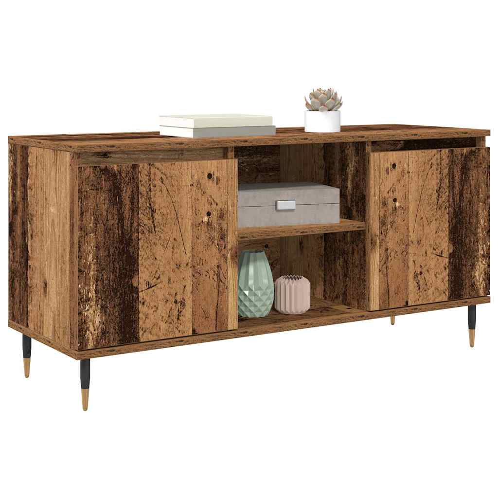 vidaXL TV Cabinet Old Wood 104 x 35 x 50 cm Engineered Wood