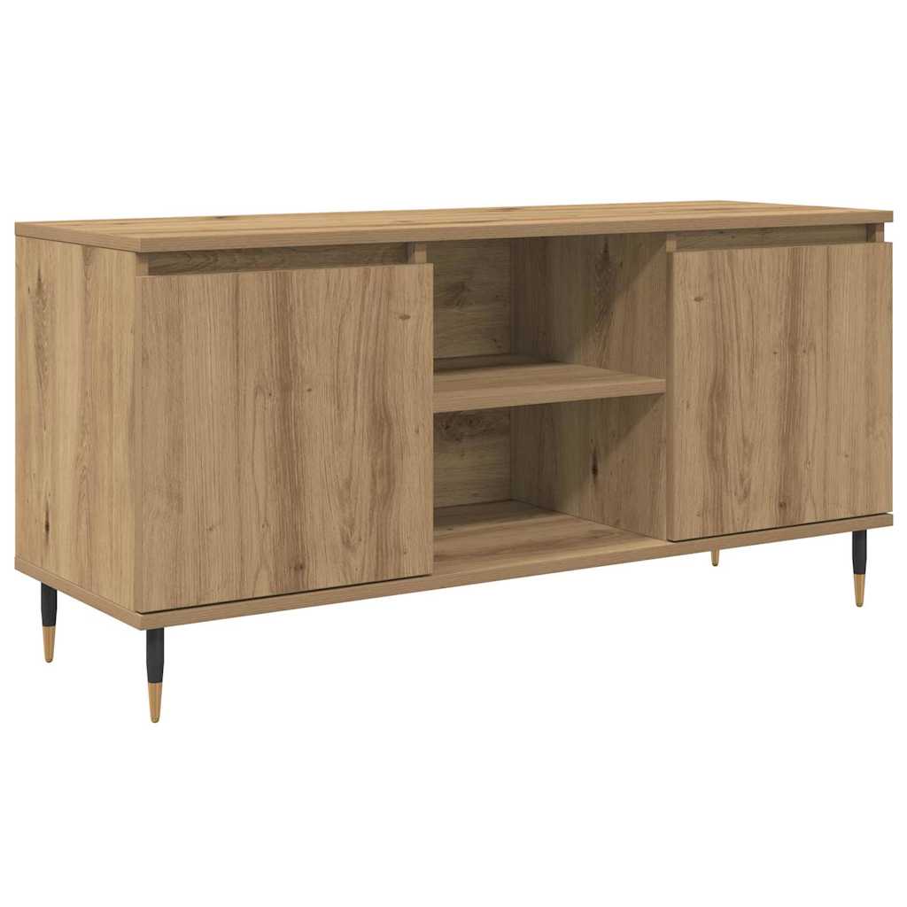 vidaXL TV Cabinet 104 x 35 x 50 cm Artisan Oak Engineered Wood