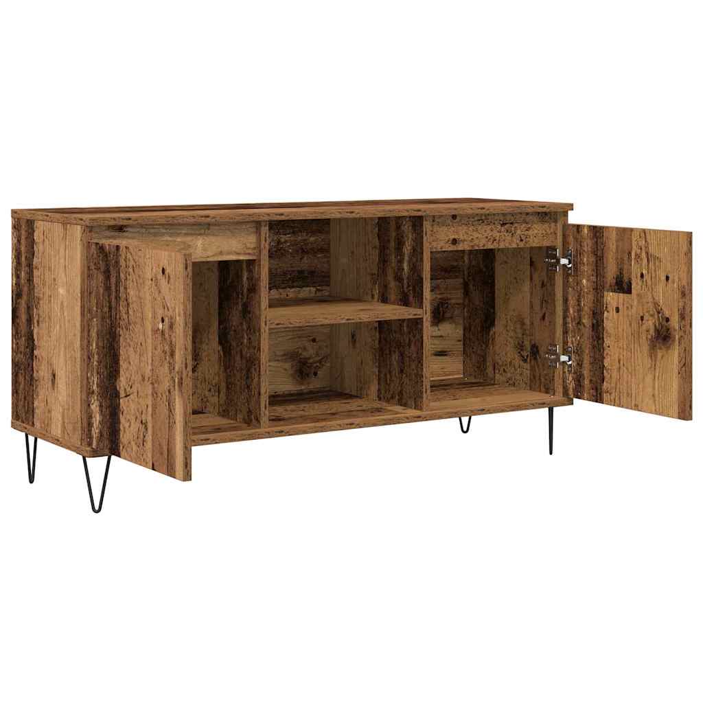 vidaXL TV Cabinet Old Wood 104 x 35 x 50 cm Engineered Wood