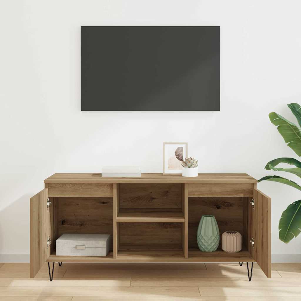vidaXL TV Cabinet 104 x 35 x 50 cm Artisan Oak Engineered Wood