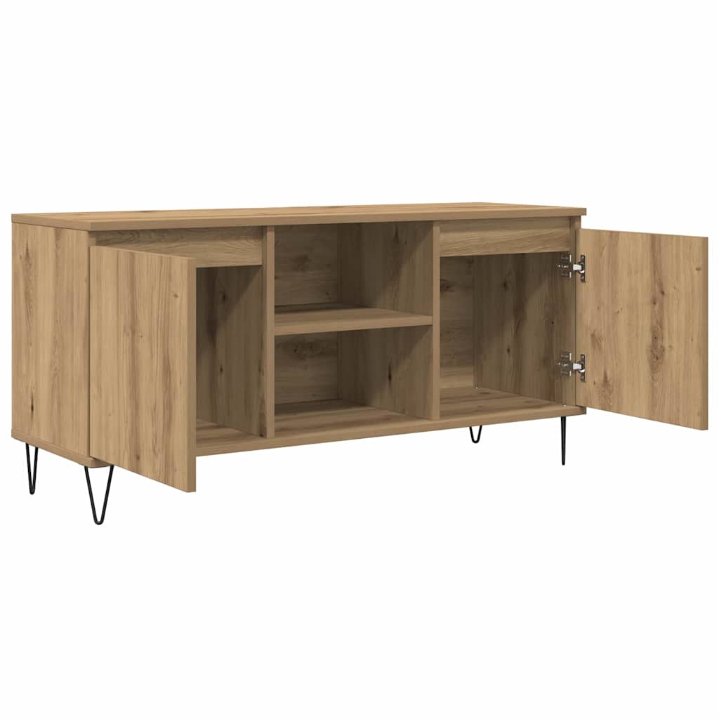 vidaXL TV Cabinet 104 x 35 x 50 cm Artisan Oak Engineered Wood