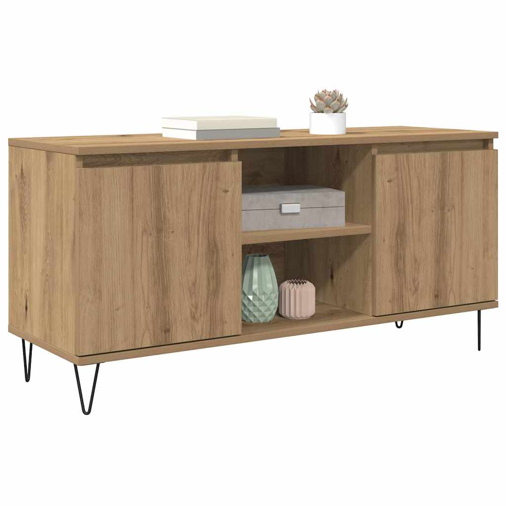 vidaXL TV Cabinet 104 x 35 x 50 cm Artisan Oak Engineered Wood