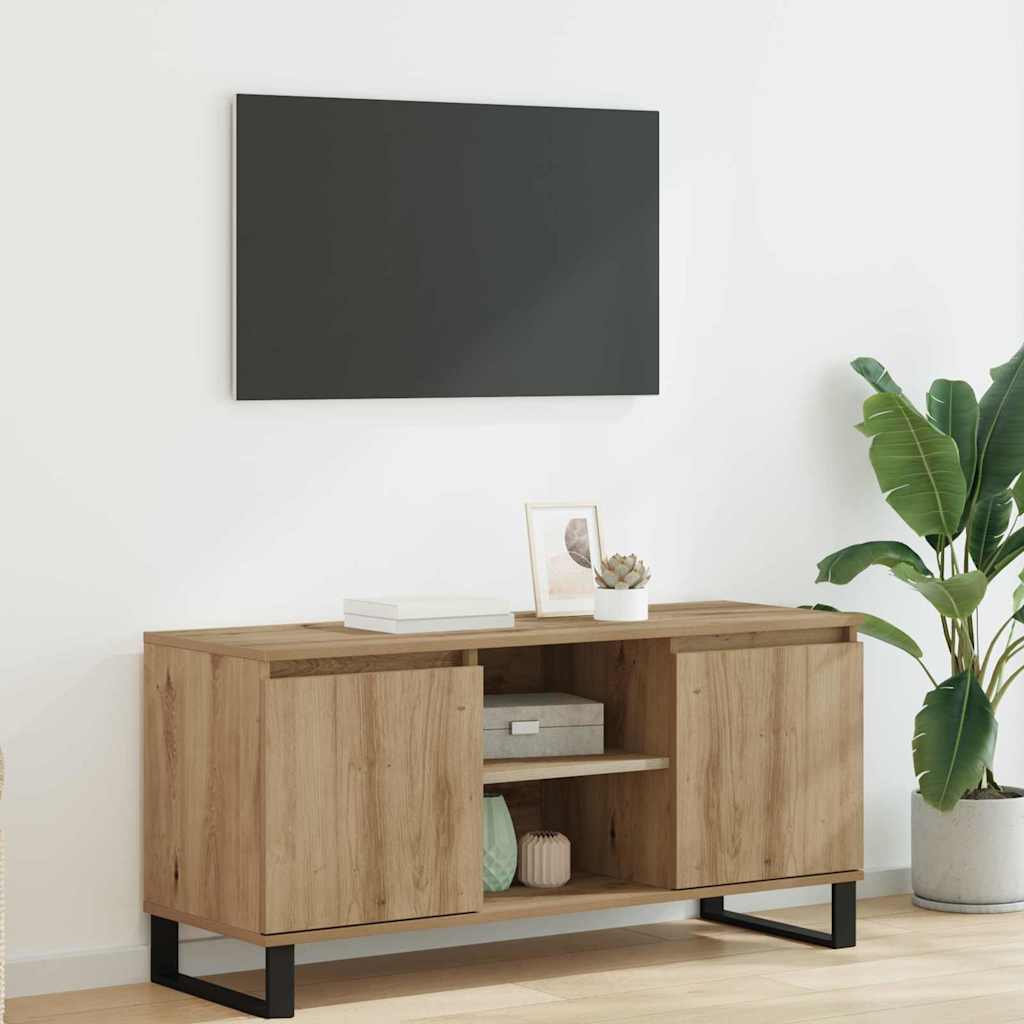 vidaXL TV Cabinet 104 x 35 x 50 cm Artisan Oak Engineered Wood