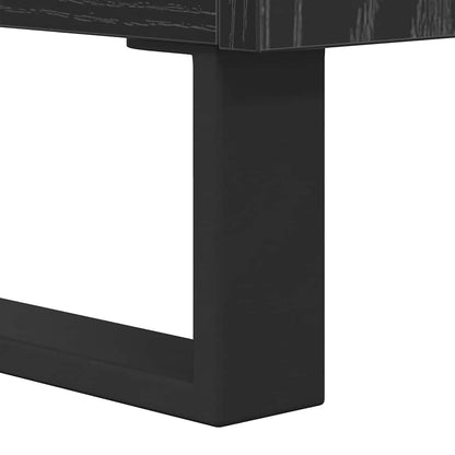 vidaXL TV Cabinet 104 x 35 x 50 cm Black Oak Engineered Wood