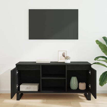 vidaXL TV Cabinet 104 x 35 x 50 cm Black Oak Engineered Wood
