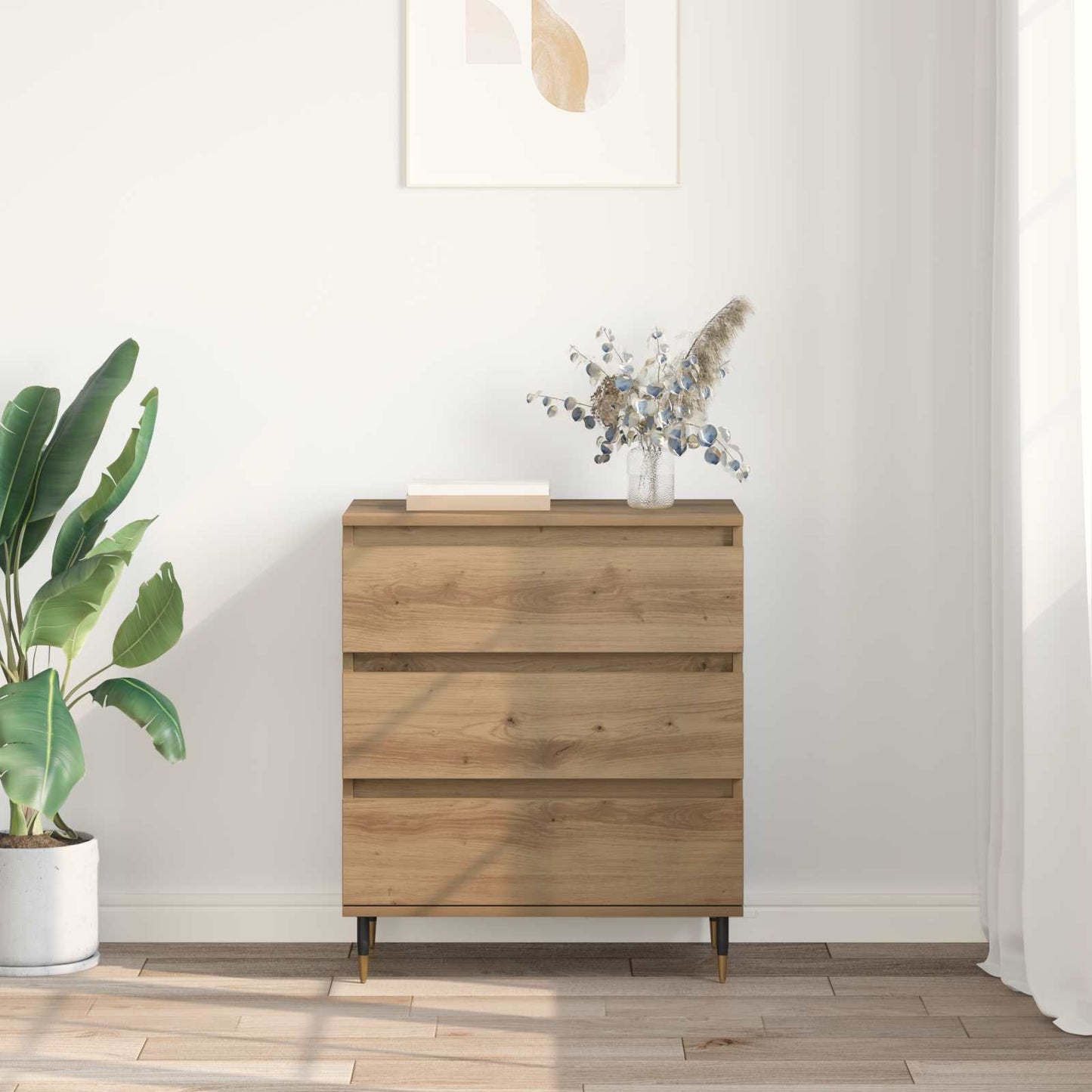 vidaXL Sideboard Artisan Oak 60 x 35 x 70 cm Engineered Wood