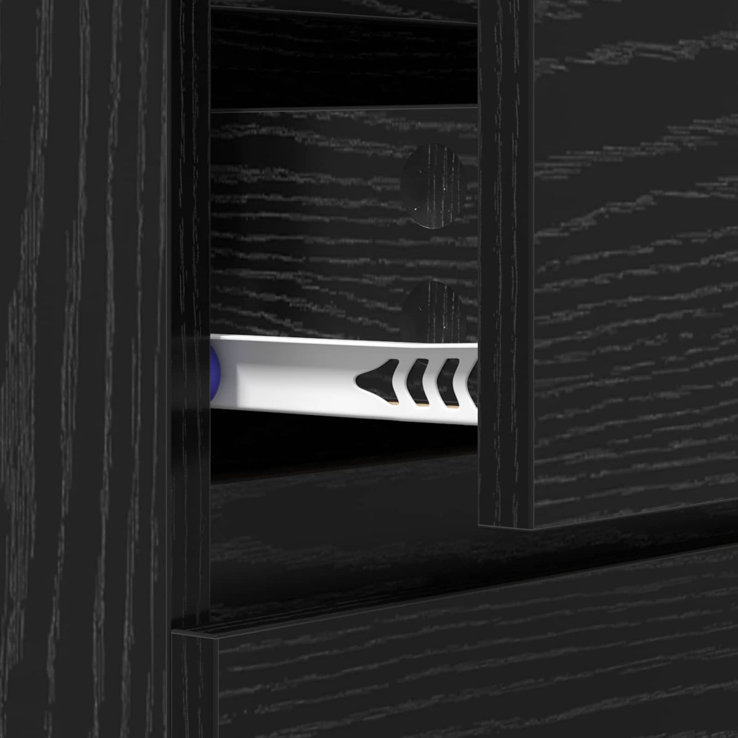 vidaXL Sideboard Black Oak 60 x 35 x 70 cm Engineered Wood