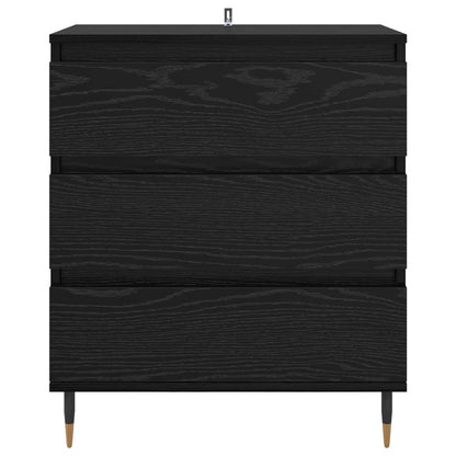 vidaXL Sideboard Black Oak 60 x 35 x 70 cm Engineered Wood