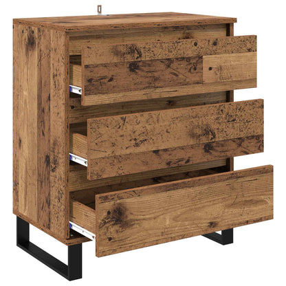 vidaXL Sideboard with Drawer Old Wood 60 x 35 x 70 cm Engineered Wood