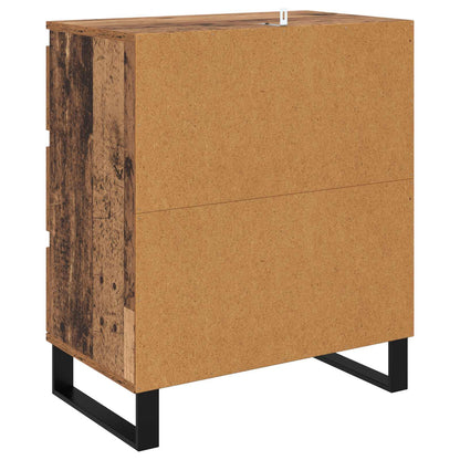 vidaXL Sideboard with Drawer Old Wood 60 x 35 x 70 cm Engineered Wood