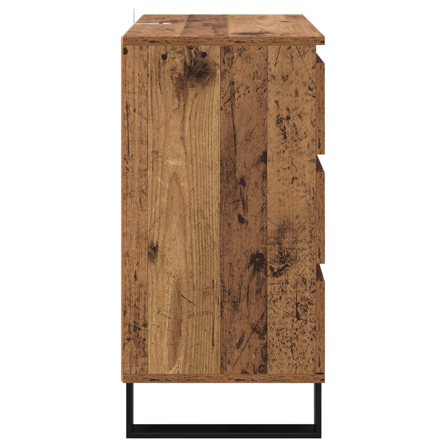 vidaXL Sideboard with Drawer Old Wood 60 x 35 x 70 cm Engineered Wood
