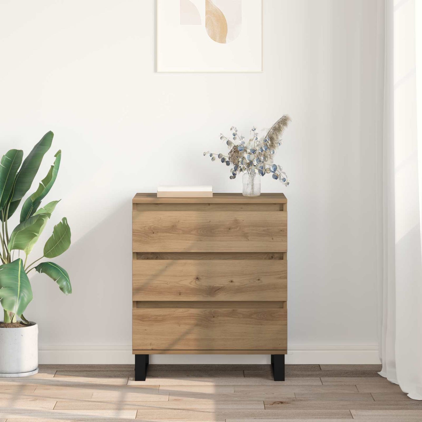 vidaXL Sideboard Artisan Oak 60 x 35 x 70 cm Engineered Wood
