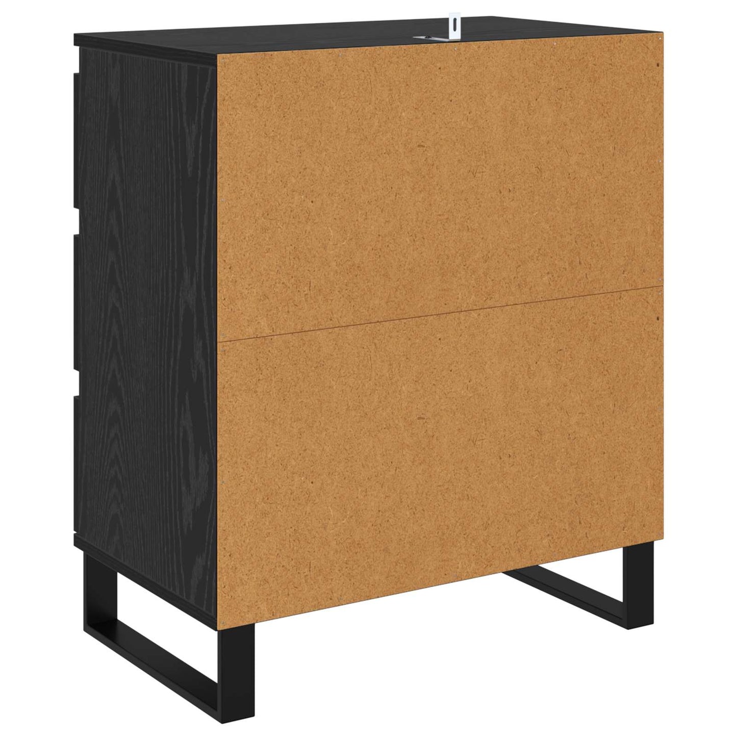 vidaXL Sideboard with Drawer Black Oak 60 x 35 x 70 cm Engineered Wood