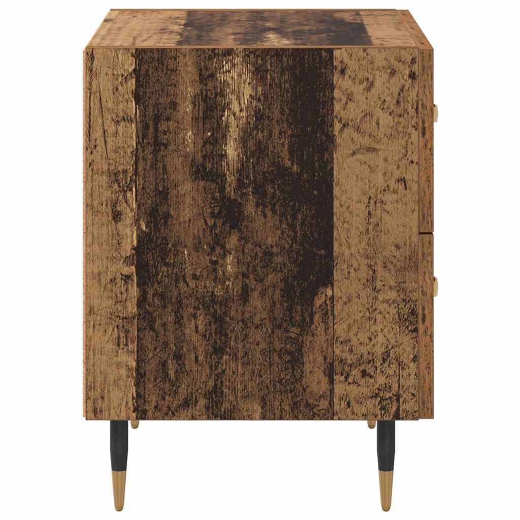 vidaXL Bedside Cabinet Old Wood 40 x 35 x 47.5 cm Engineered Wood