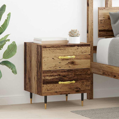 vidaXL Bedside Cabinet 2 pcs Old Wood 40 x 35 x 47.5 cm