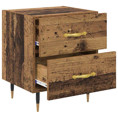 vidaXL Bedside Cabinet 2 pcs Old Wood 40 x 35 x 47.5 cm