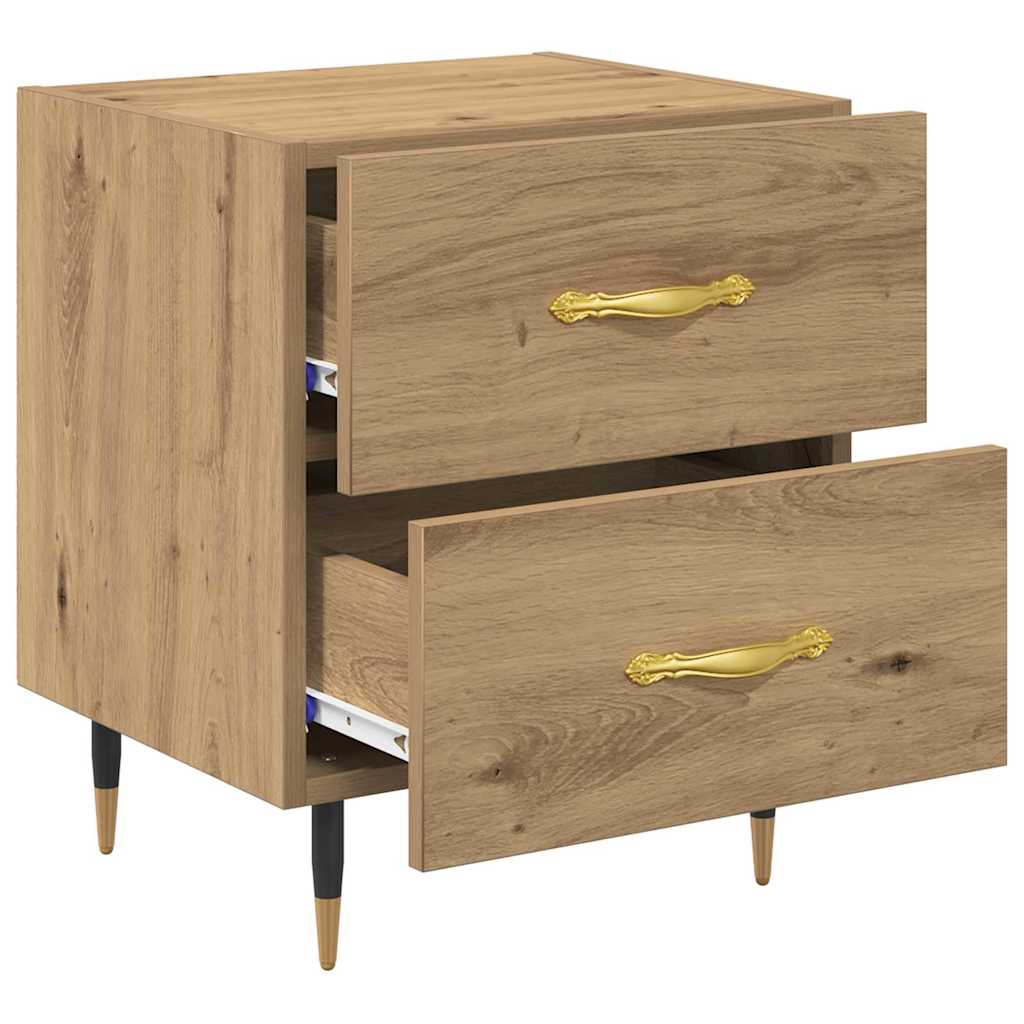 vidaXL Bedside Cabinet Artisan Oak 40 x 35 x 47.5 cm Engineered Wood