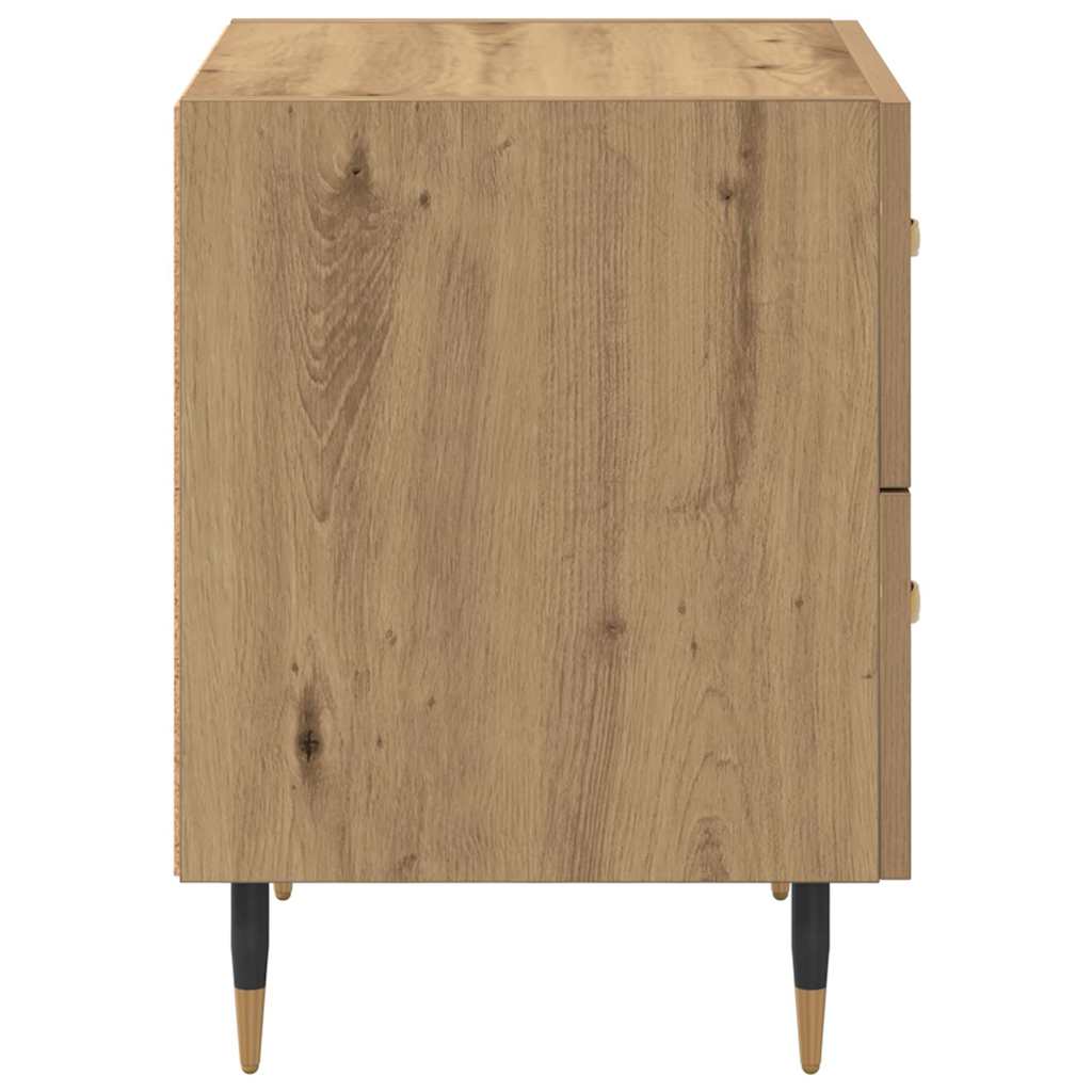 vidaXL Bedside Cabinet Artisan Oak 40 x 35 x 47.5 cm Engineered Wood