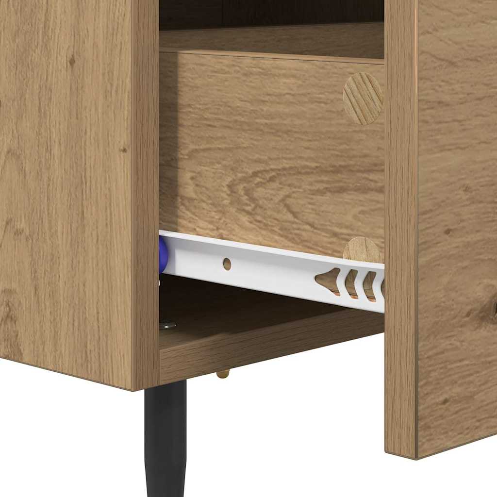 vidaXL Bedside Cabinet 2 pcs Artisan Oak 40 x 35 x 47.5 cm