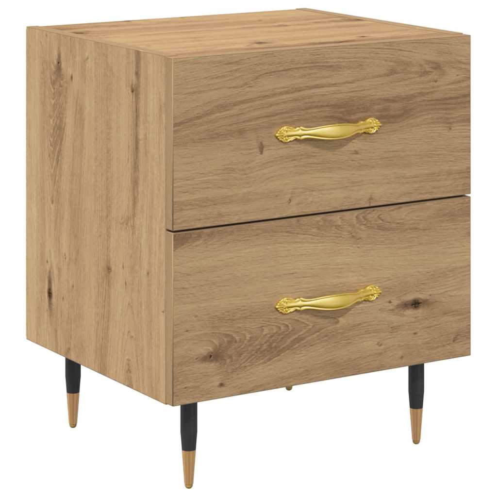 vidaXL Bedside Cabinet 2 pcs Artisan Oak 40 x 35 x 47.5 cm