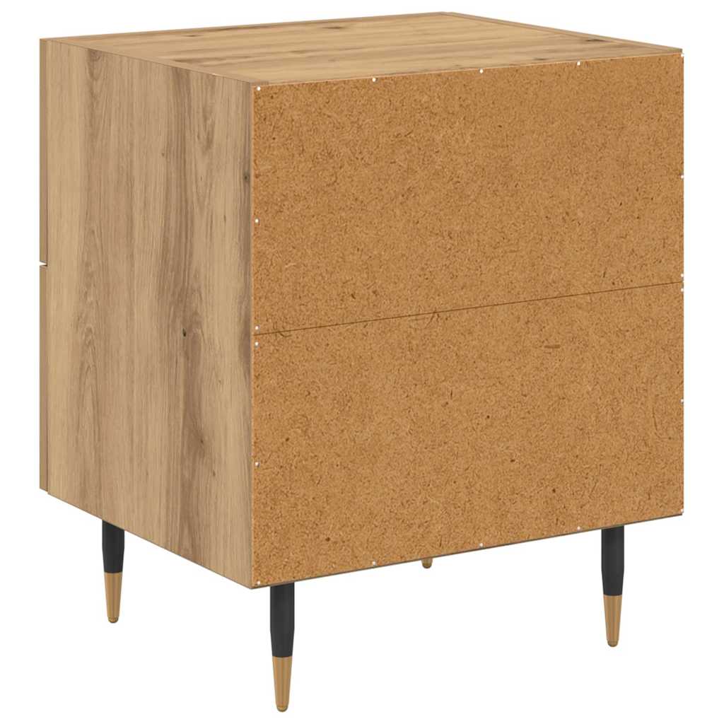 vidaXL Bedside Cabinet 2 pcs Artisan Oak 40 x 35 x 47.5 cm