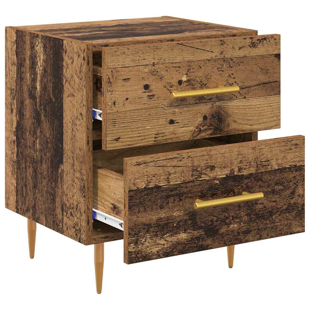 vidaXL Bedside Cabinet Old Wood 40 x 35 x 47.5 cm Engineered Wood