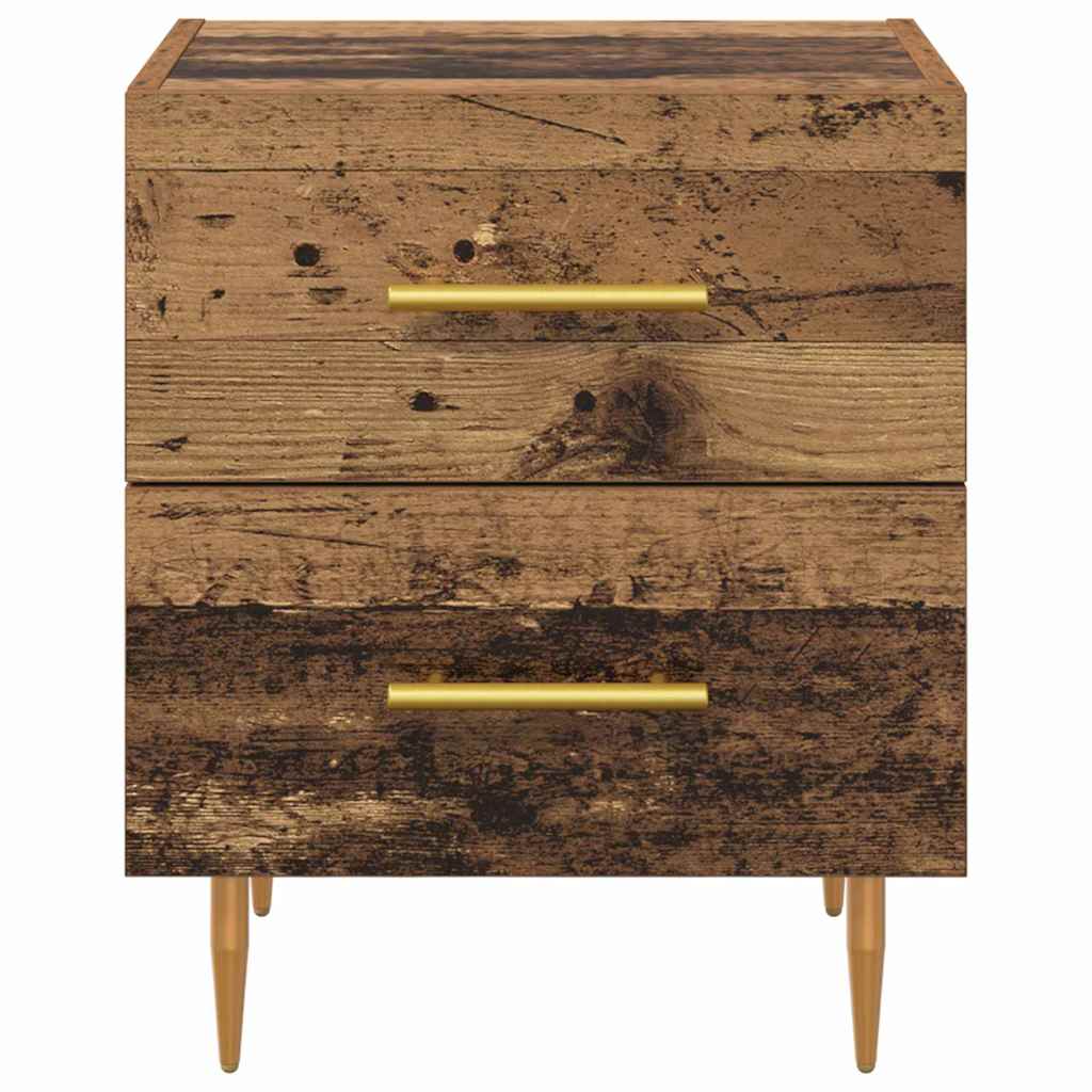 vidaXL Bedside Cabinet Old Wood 40 x 35 x 47.5 cm Engineered Wood