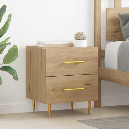 vidaXL Bedside Cabinet 2 pcs Artisan Oak 40 x 35 x 47.5 cm