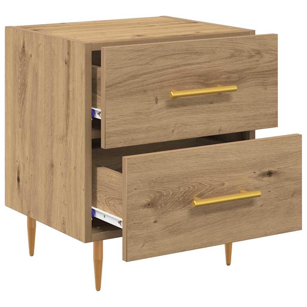 vidaXL Bedside Cabinet 2 pcs Artisan Oak 40 x 35 x 47.5 cm