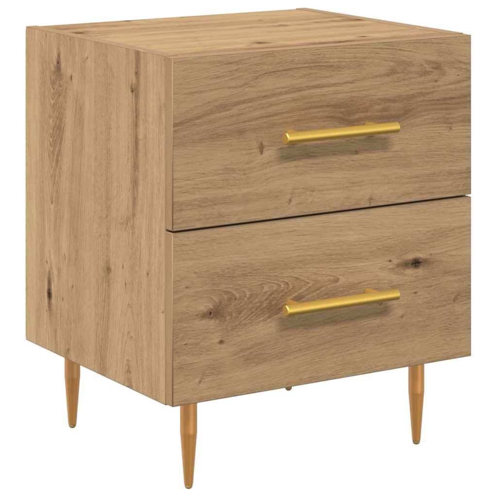 vidaXL Bedside Cabinet 2 pcs Artisan Oak 40 x 35 x 47.5 cm