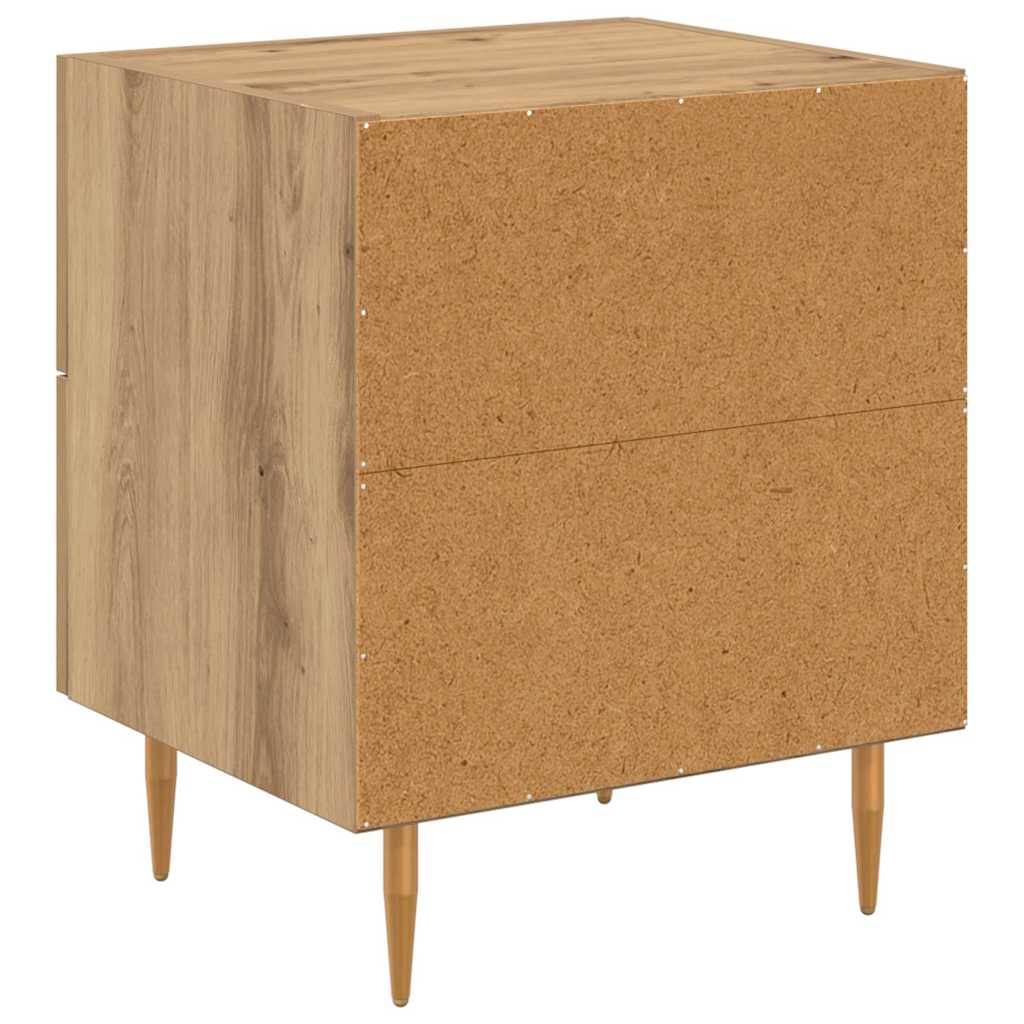 vidaXL Bedside Cabinet 2 pcs Artisan Oak 40 x 35 x 47.5 cm