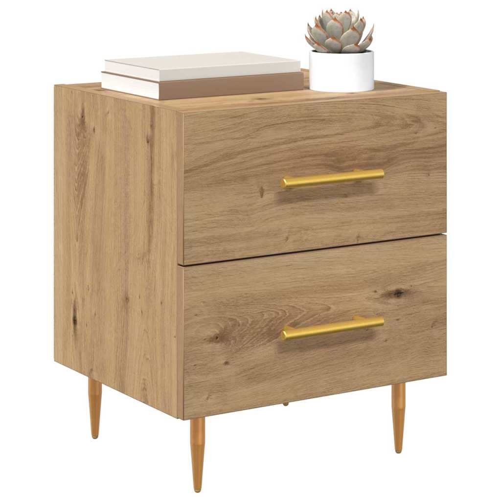 vidaXL Bedside Cabinet 2 pcs Artisan Oak 40 x 35 x 47.5 cm