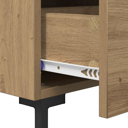 vidaXL Bedside Cabinet Artisan Oak 40 x 35 x 47.5 cm Engineered Wood