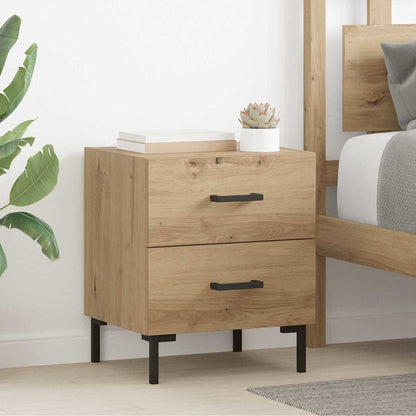 vidaXL Bedside Cabinet Artisan Oak 40 x 35 x 47.5 cm Engineered Wood