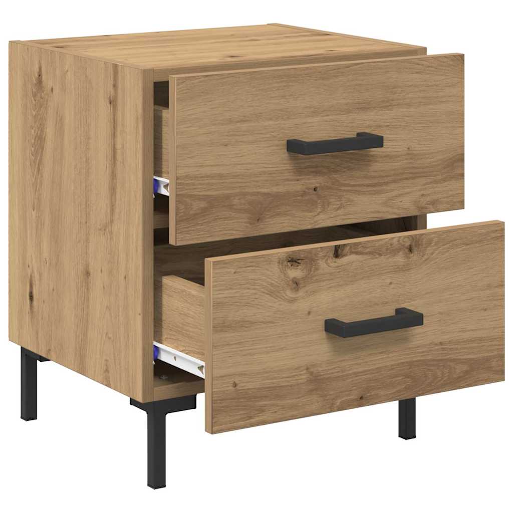 vidaXL Bedside Cabinet Artisan Oak 40 x 35 x 47.5 cm Engineered Wood