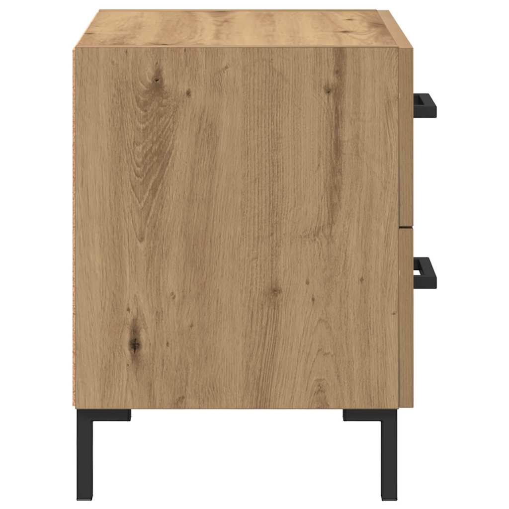 vidaXL Bedside Cabinet 2 pcs Artisan Oak 40 x 35 x 47.5 cm