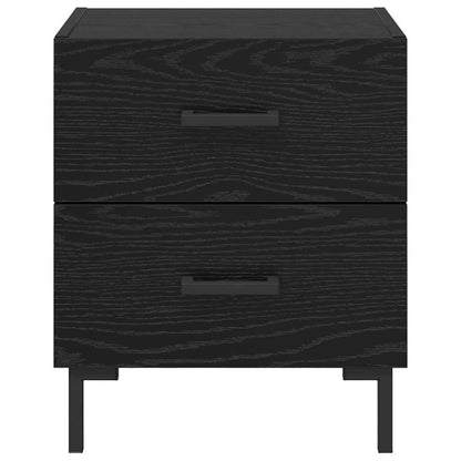 vidaXL Bedside Cabinet Black Oak 40 x 35 x 47.5 cm Engineered Wood