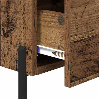 vidaXL Bedside Cabinet Old Wood 40 x 35 x 47.5 cm Engineered Wood