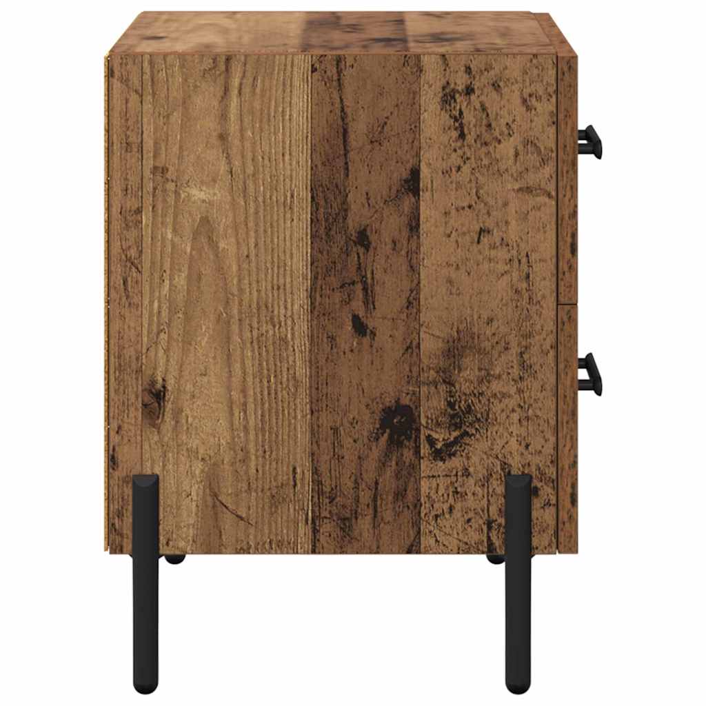 vidaXL Bedside Cabinet Old Wood 40 x 35 x 47.5 cm Engineered Wood