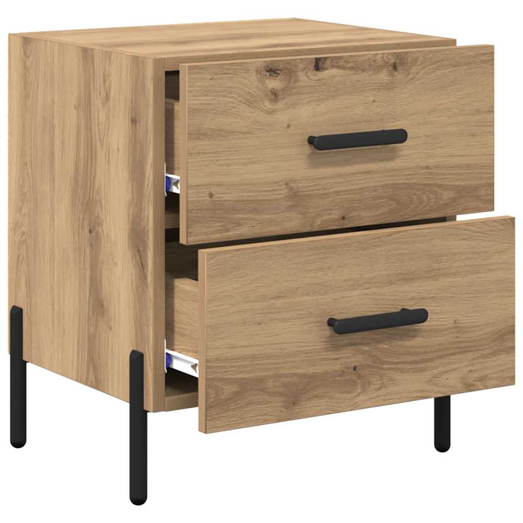 vidaXL Bedside Cabinet 2 pcs Artisan Oak 40 x 35 x 47.5 cm
