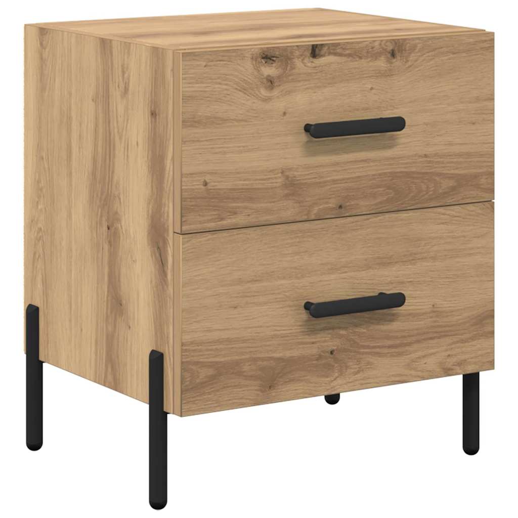 vidaXL Bedside Cabinet 2 pcs Artisan Oak 40 x 35 x 47.5 cm