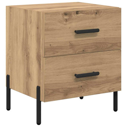 vidaXL Bedside Cabinet 2 pcs Artisan Oak 40 x 35 x 47.5 cm